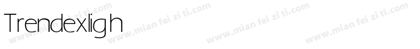 Trendex light字体转换